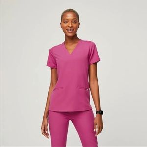 Womens Figs Scrub Set Electric Orchid